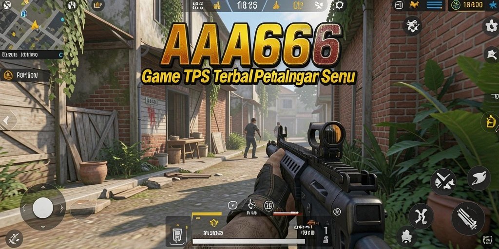 Screenshot utama AA666 menampilkan aksi laga yang mendebarkan dalam game TPS.