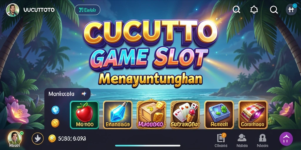 Screenshot gameplay CUCUTOTO yang menampilkan momen kemenangan di slot.