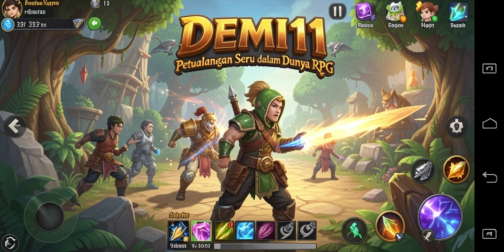 Tampilan gameplay seru dan mendebarkan di dunia RPG.