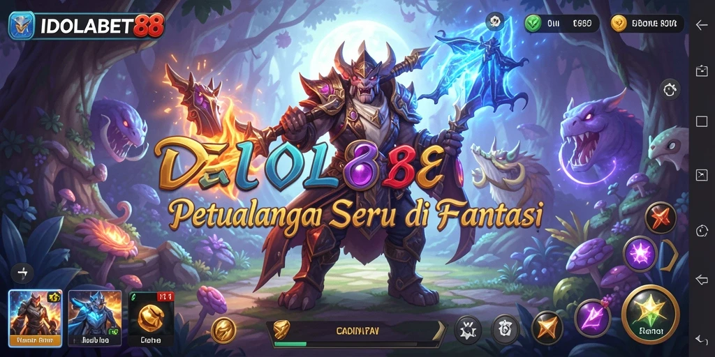 Screenshot utama IDOLABET88 menampilkan aksi petualangan yang mendebarkan.