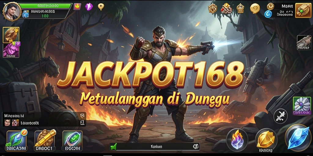 Tampilan gameplay JACKPOT168 yang mendebarkan saat menjelajahi petualangan seru.