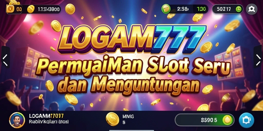 Tangkapan layar gameplay LOGAM777 menampilkan keseruan bermain slot.