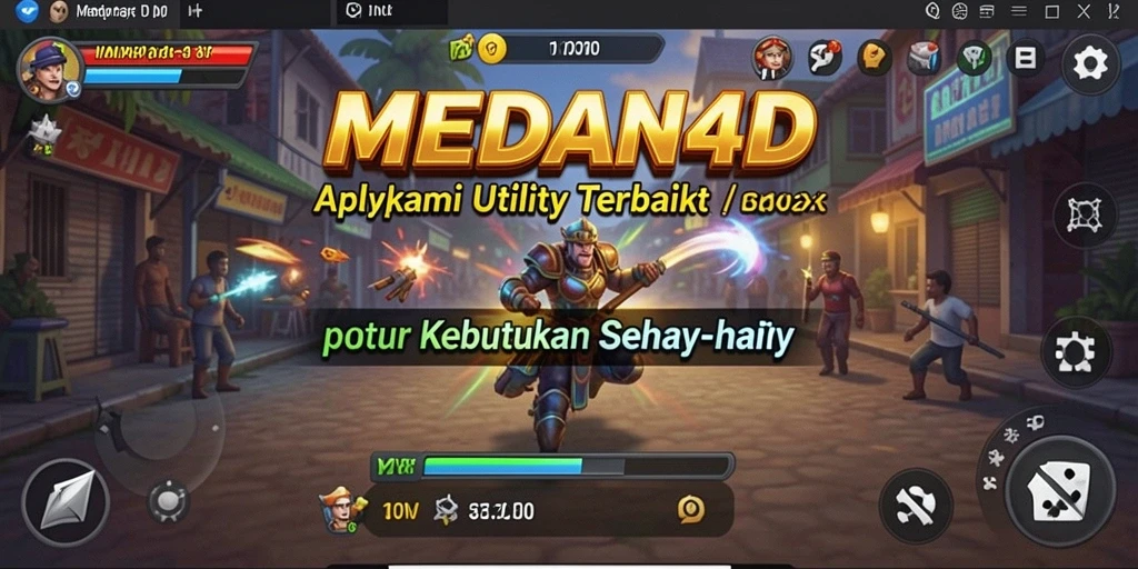 Screenshot utama MEDAN4D menunjukkan antarmuka yang sederhana dan fungsional.