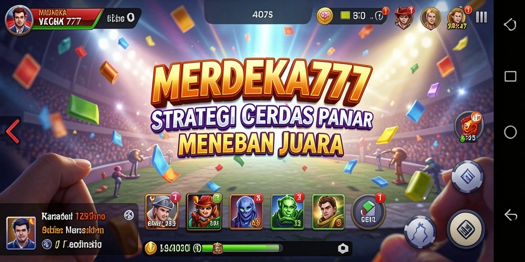 Tampilan gameplay strategis yang menarik dari MERDEKA777.