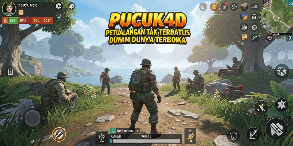 Screenshot gameplay yang menampilkan eksplorasi dunia terbuka.
