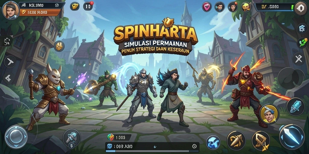 Screenshot utama SPINHARTA menampilkan gameplay yang mengasyikkan dalam simulasi.