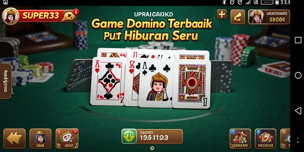 Tampilan gameplay SUPER33 dengan aksi seru dari permainan Domino.