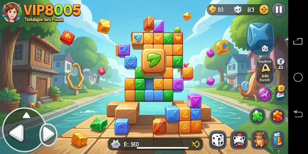 Tampilan menarik dari gameplay VIP805 yang menantang otak.